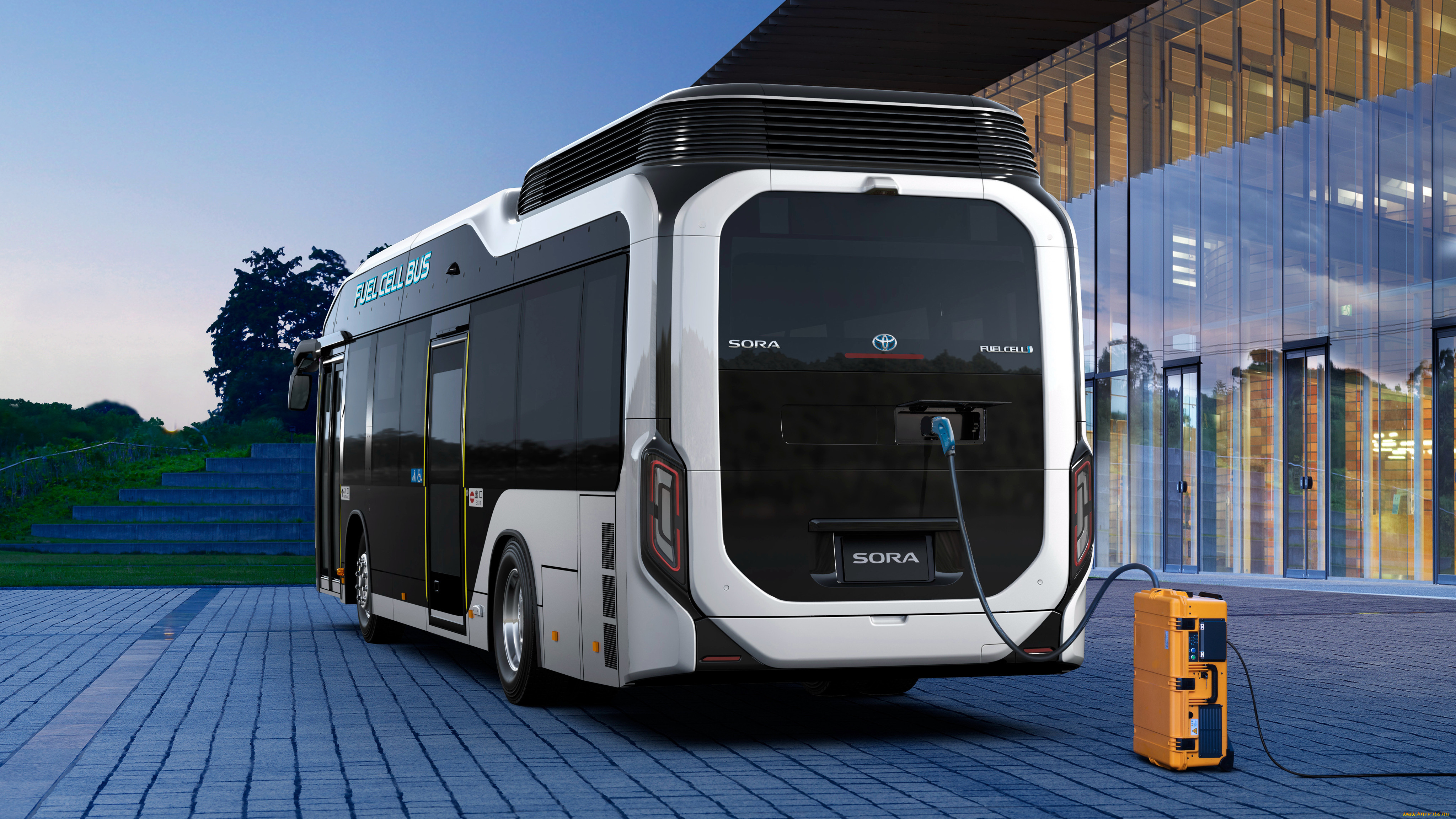 toyota fuel cell bus